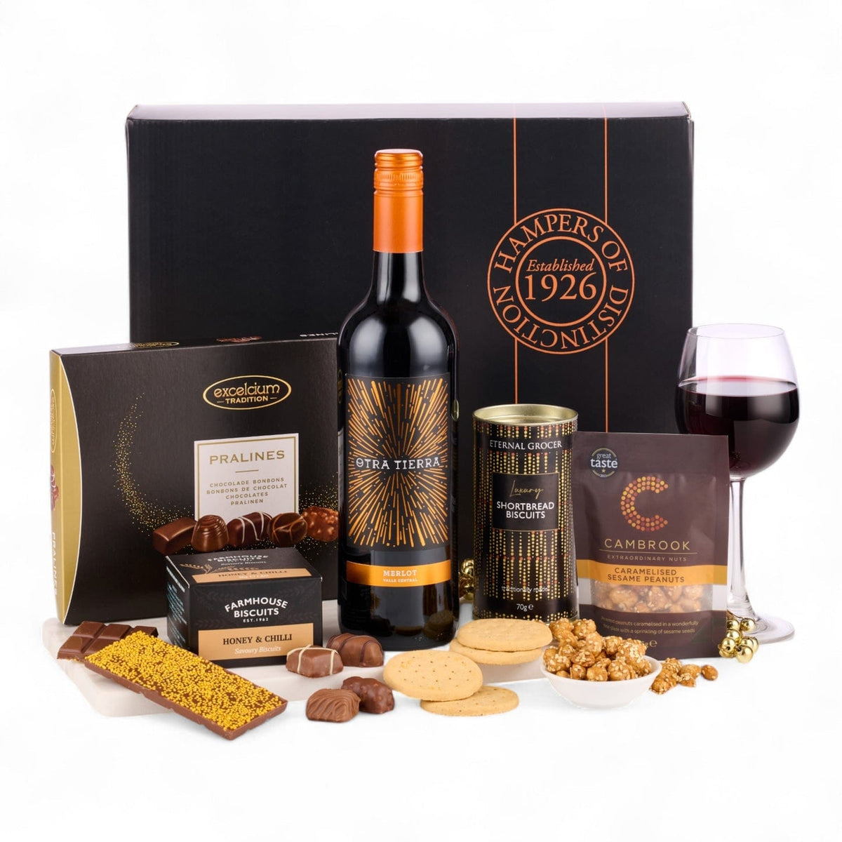 Spicers Of Hythe Gifts & Hampers The Celebration with Red Wine House of Isabella UK