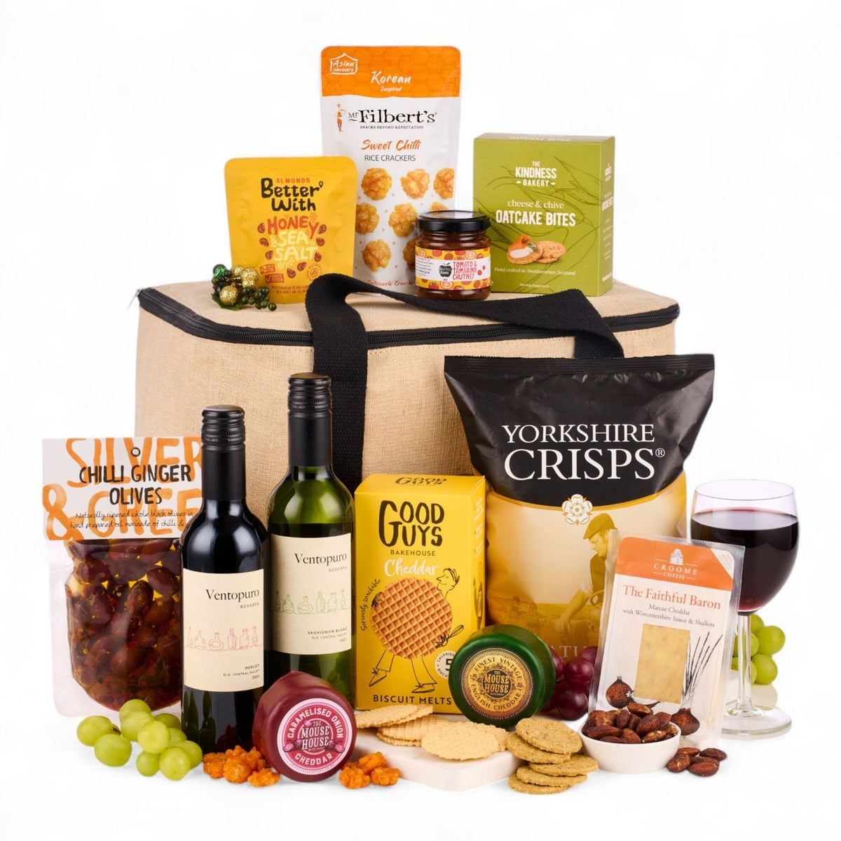 Spicers Of Hythe Gifts & Hampers The Cheese Connoisseur Wine & Cheese Hamper House of Isabella UK