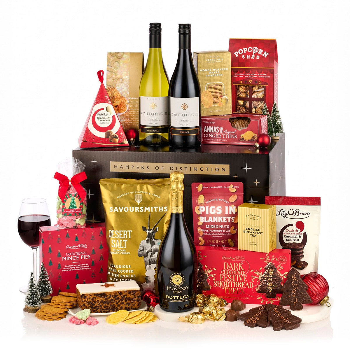 Spicers Of Hythe Gifts & Hampers The Excelsior Gift Box | Premium Wine & Prosecco Gift Box | Christmas 2026 House of Isabella UK