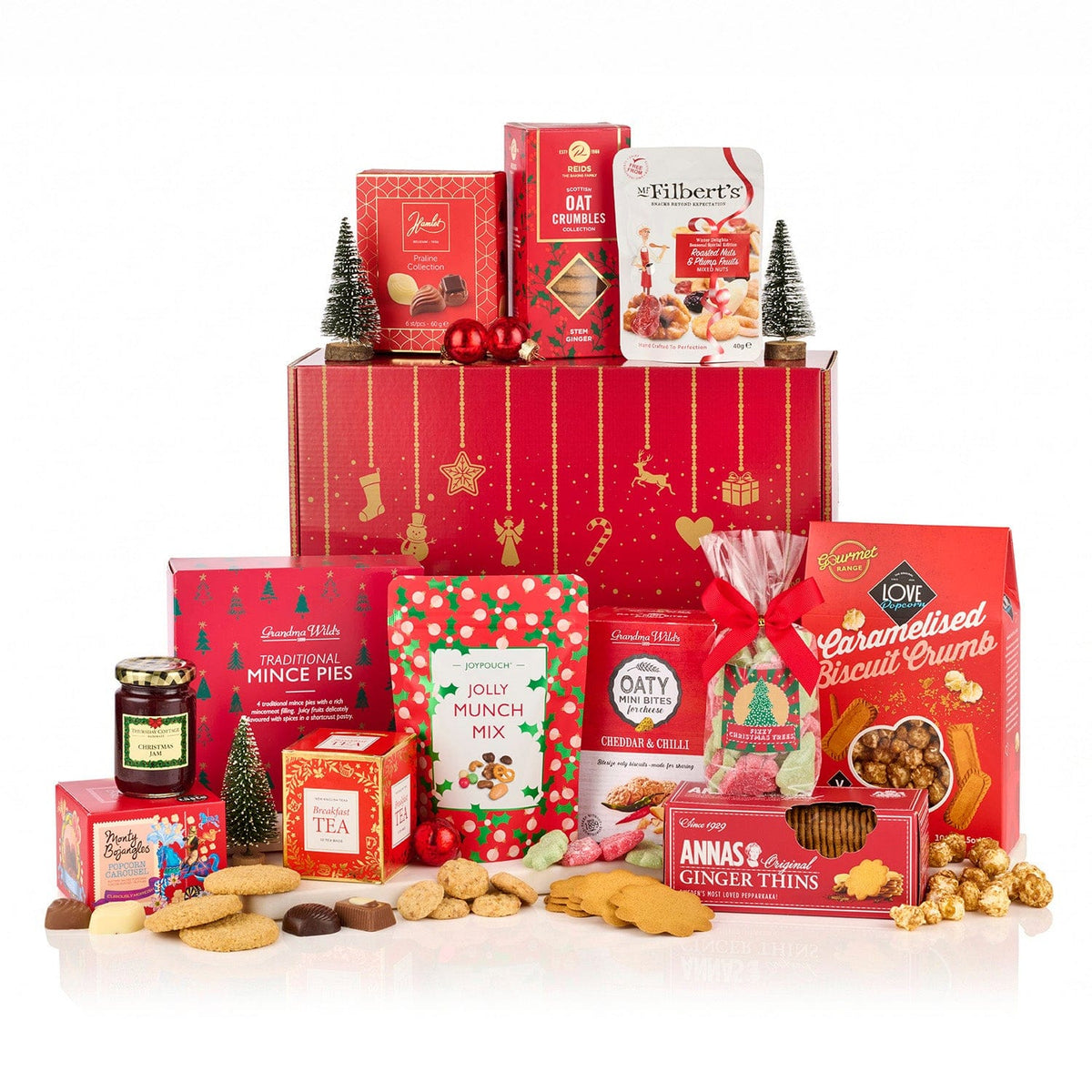Spicers Of Hythe Gifts & Hampers The Redsleeves (Alcohol Free) | Alcohol-Free Christmas Gift Box | Christmas 2026 House of Isabella UK