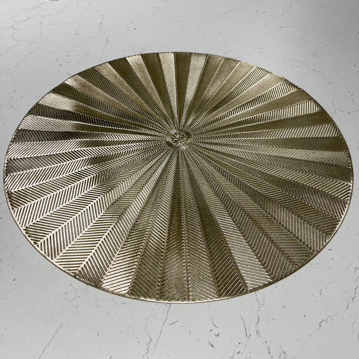 Sunburst Gold Round Placemat