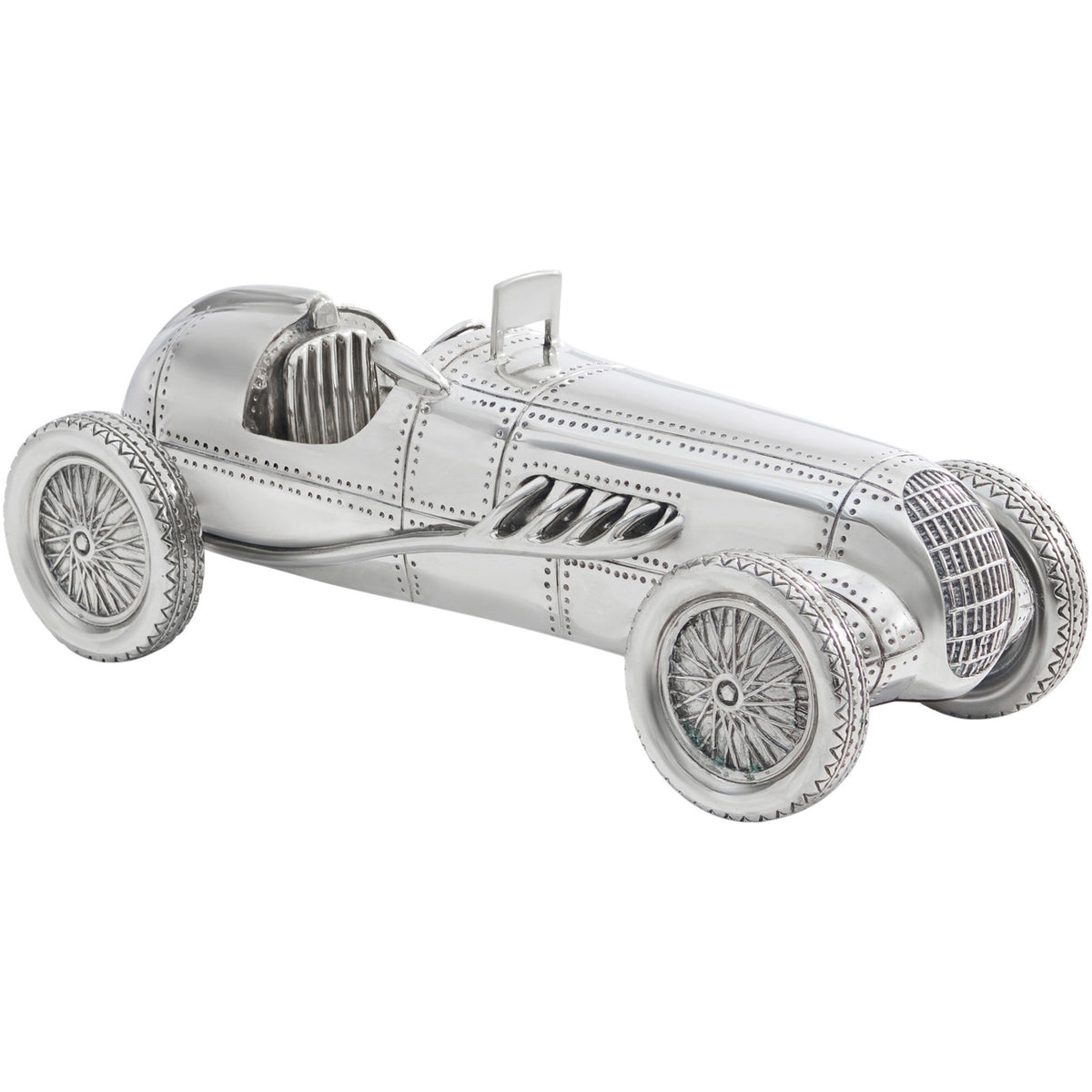 The Brooklands Car Sculpture in Nickel