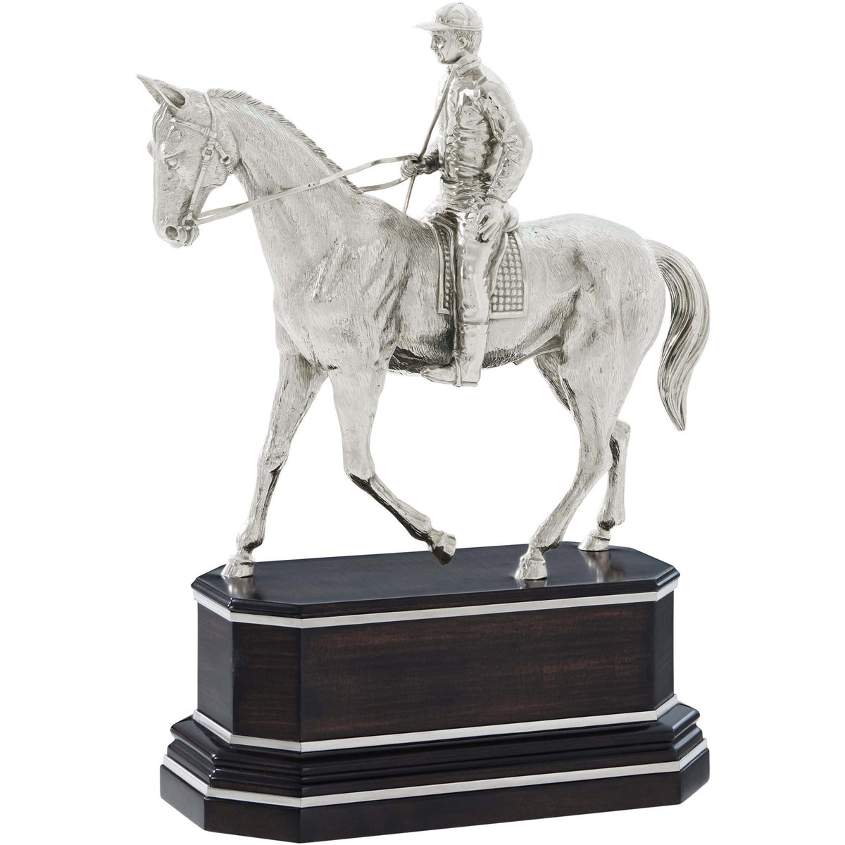 Thoroughbred Horse Sculpture in Nickel