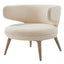 Wooden Upholstered Occasional Chair