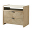 Catalina Two Drawer Nightstand in Dune Finish