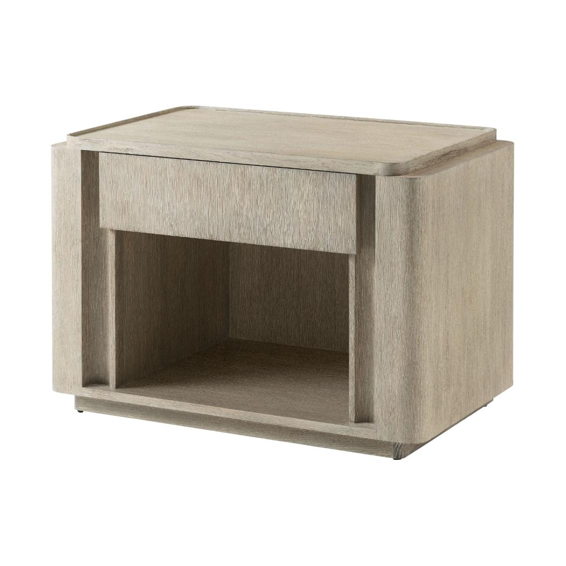 Open Nightstand in Grey Oak