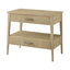 Balboa Wooden Bedside Table in Coastal Grey