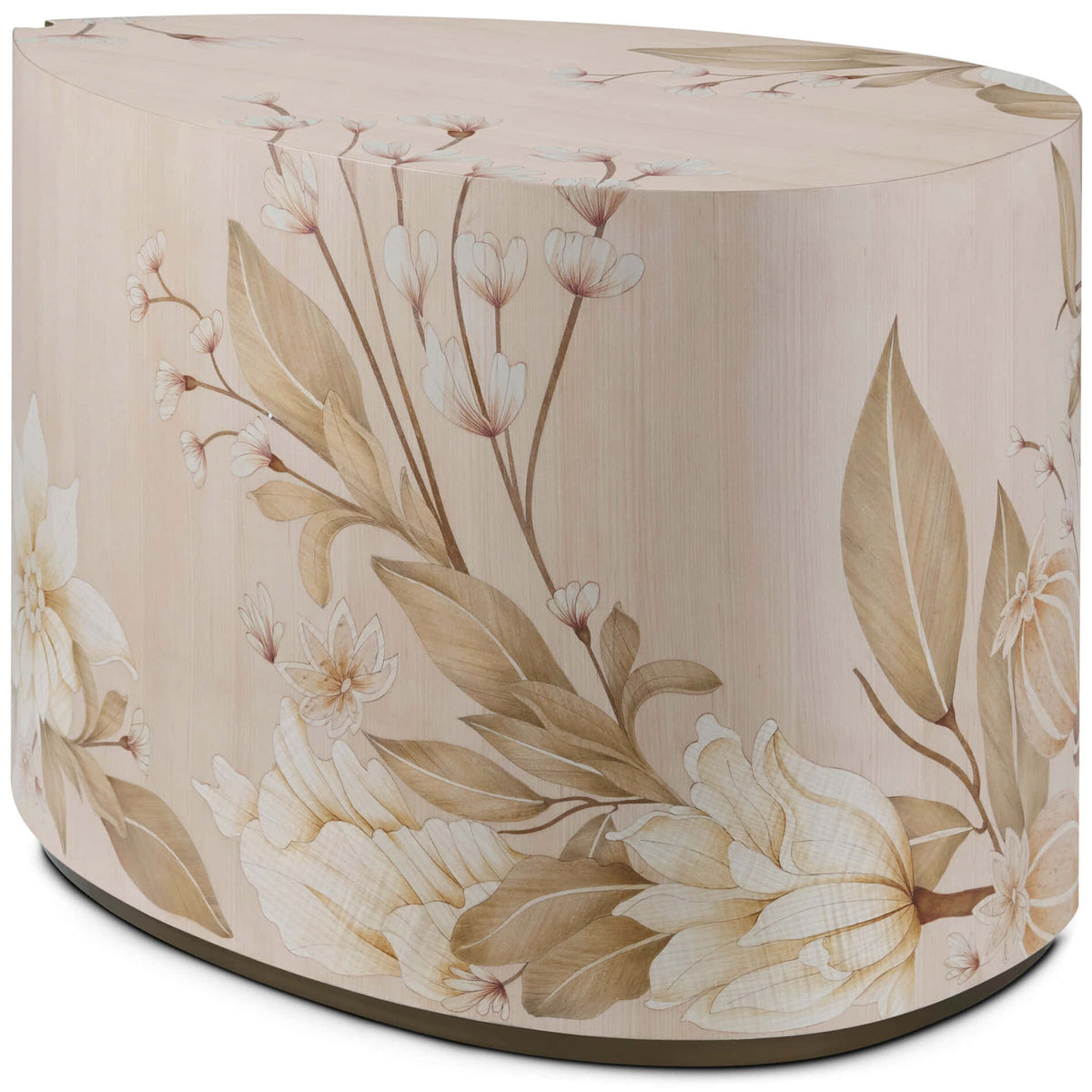 Bouquet Droplet Side Table in Buttercream