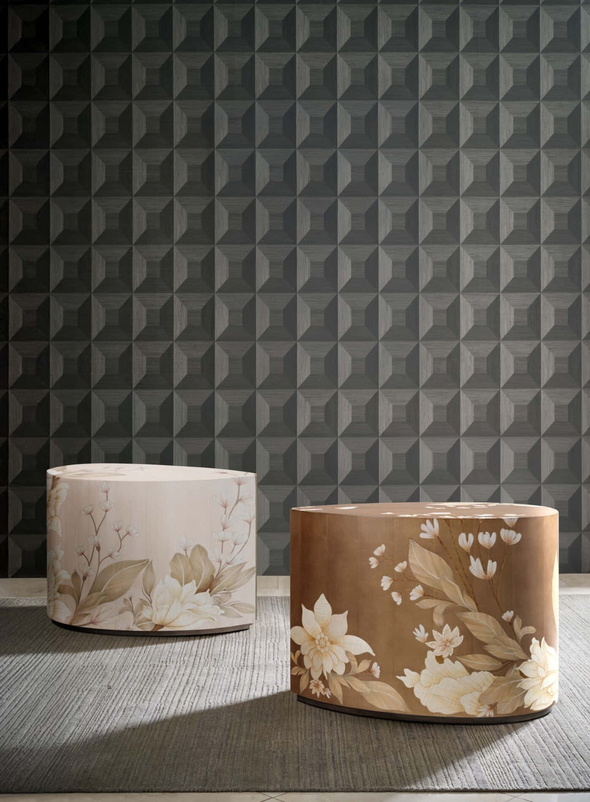 Bouquet Droplet Side Table in Buttercream