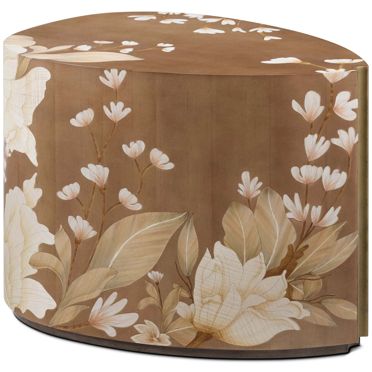 Bouquet Droplet Side Table in Toasted Cashew