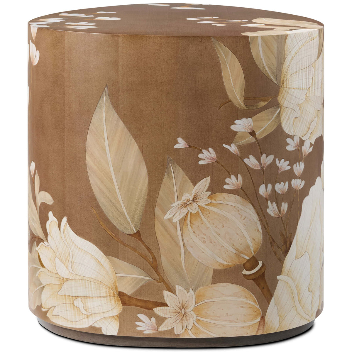 Bouquet Droplet Side Table in Toasted Cashew