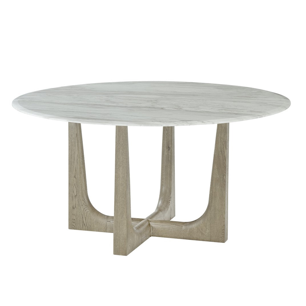 Wooden Dining Table Marble Top