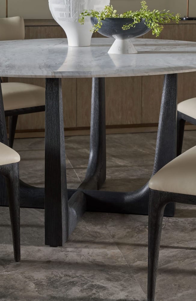 Theodore Alexander Dining Repose Round Dining Table Marble Top House of Isabella UK