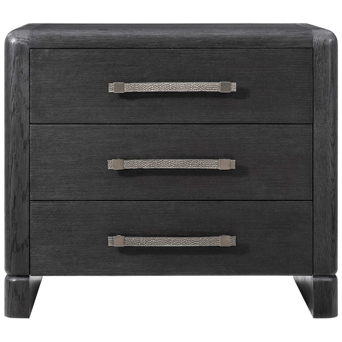 Luna 3-Drawer Bedside Table Dark