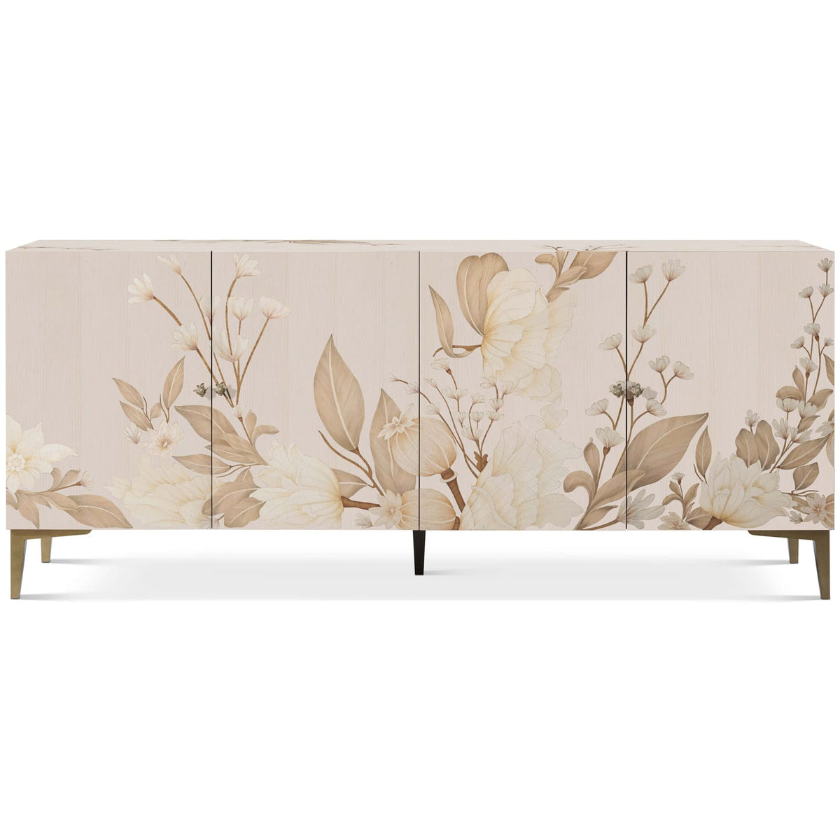 Bouquet 4 Door Sideboard in Buttercream