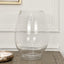 Tall Oval Glass Decorative Vase