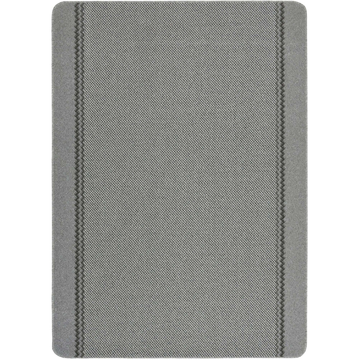 The Rugs Rugs 100X150 cm Washable Designer Bordered Grey Rug | 116G House of Isabella UK