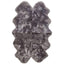 The Rugs Rugs 105X160 cm Genuine Grey Sheepskin Faux Fur Rug House of Isabella UK