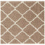 The Rugs Rugs 120X120 cm Moroccan Beige Shaggy Rug | 720 House of Isabella UK
