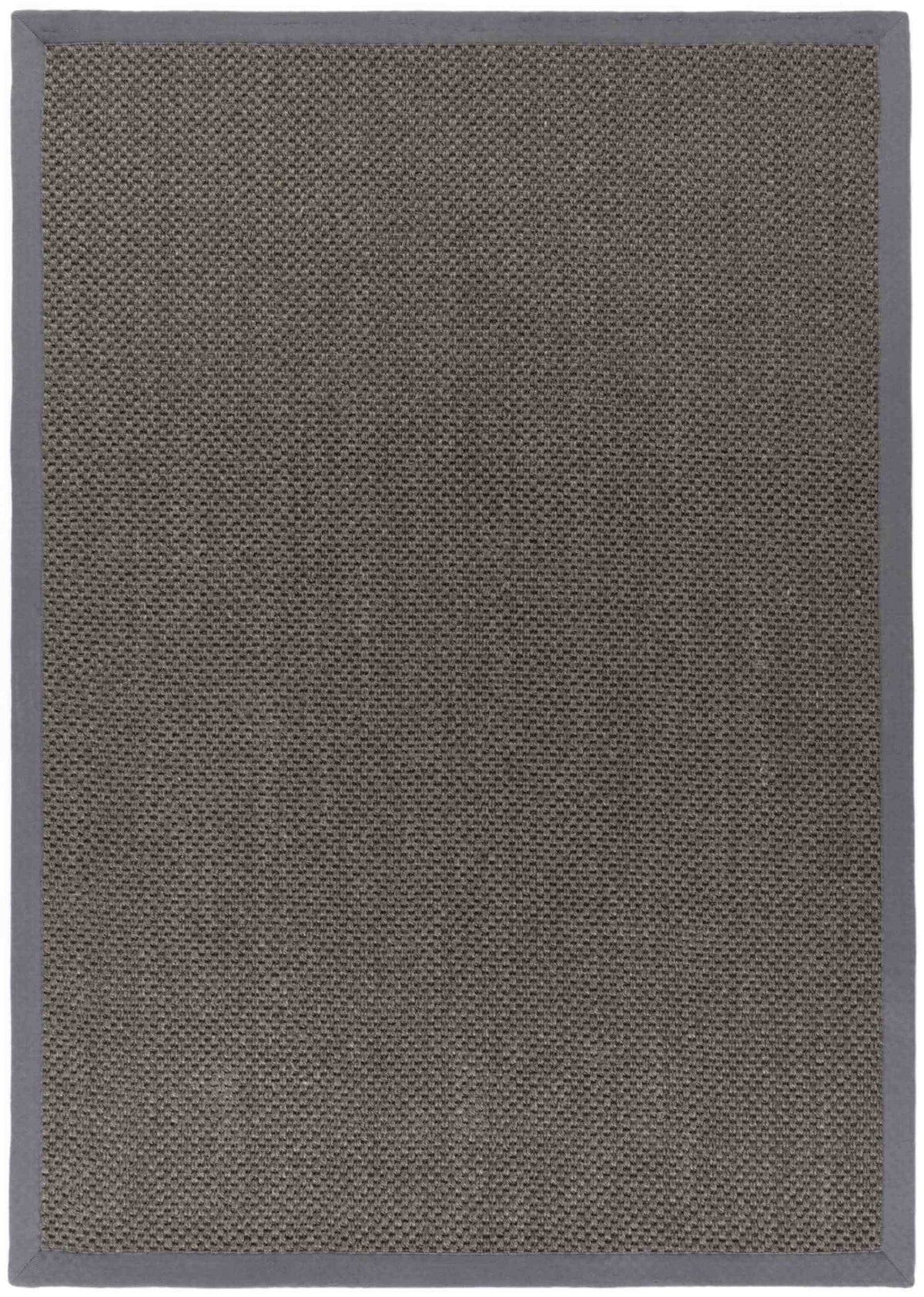 The Rugs Rugs 120X170 cm Bordered Dark Grey Non-Slip Sisal Rug House of Isabella UK