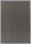 The Rugs Rugs 120X170 cm Bordered Dark Grey Non-Slip Sisal Rug House of Isabella UK