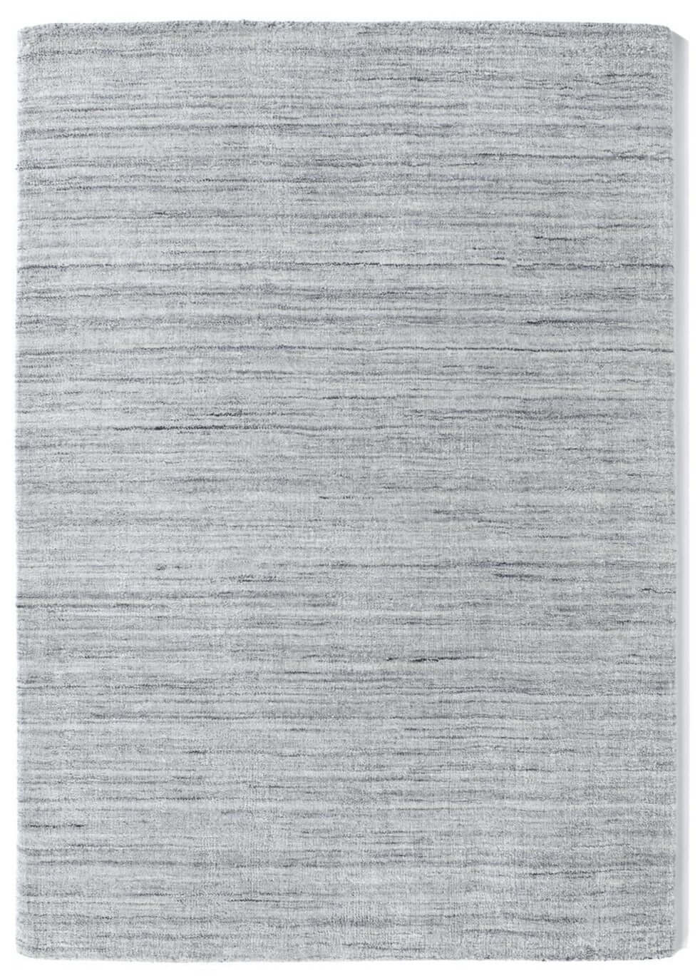 The Rugs Rugs 120X170 cm Fine Stripes Silver Grey Wool Rug House of Isabella UK