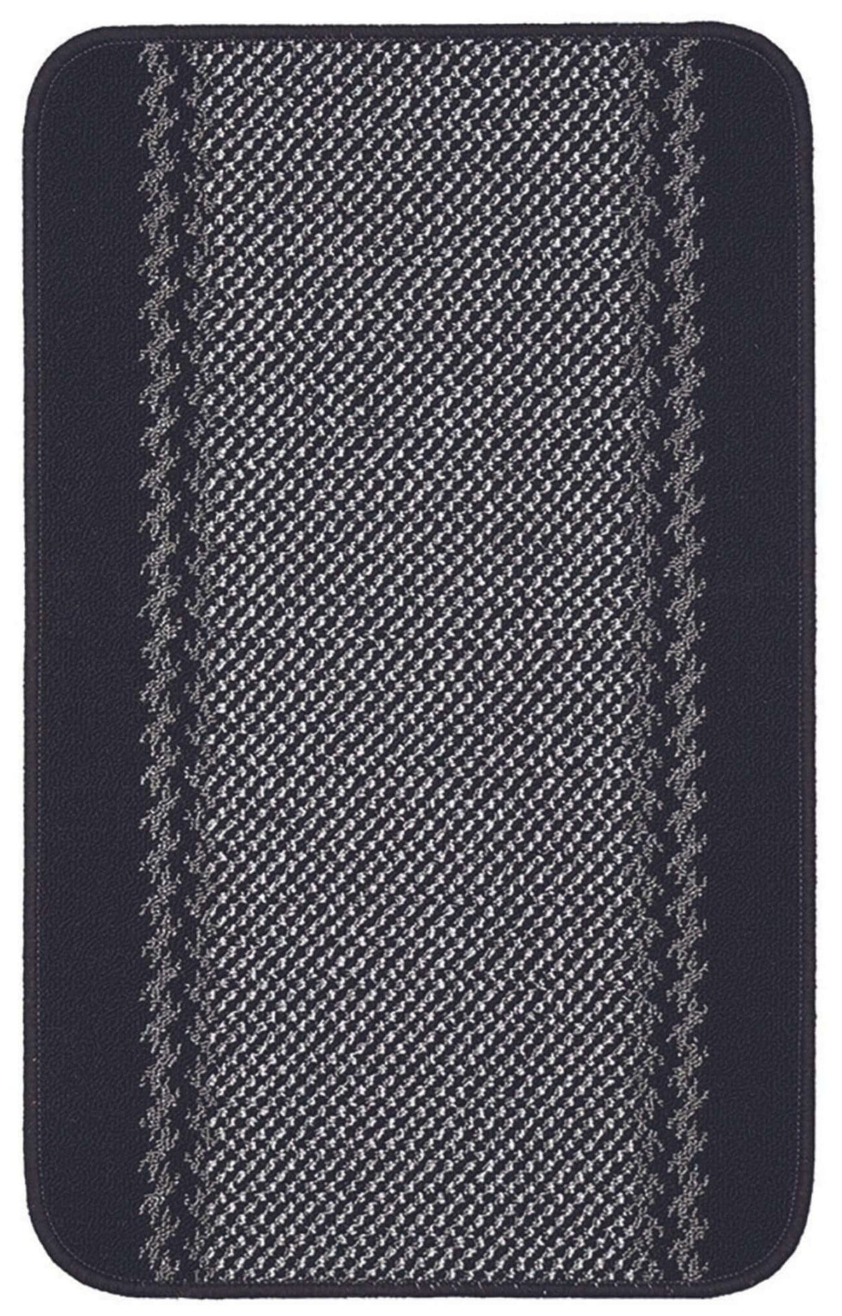 The Rugs Rugs 50X80 cm Washable Bordered Black Rug  | 116Bl House of Isabella UK