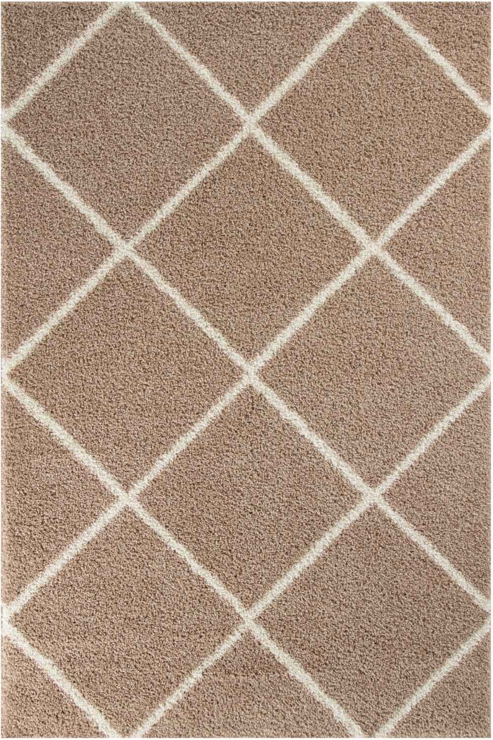 The Rugs Rugs 60X110 cm Moroccan Beige Shaggy Rug | 520 House of Isabella UK