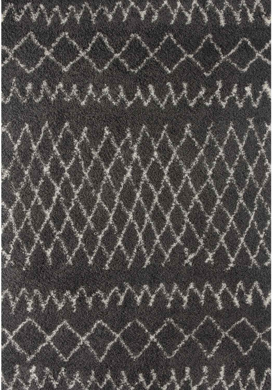 The Rugs Rugs 60X110 cm Moroccan Dark Grey Shaggy Rug | 940 House of Isabella UK
