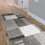 The Rugs Rugs 60X180 cm Tokyo Geo Blocks Grey Rug House of Isabella UK