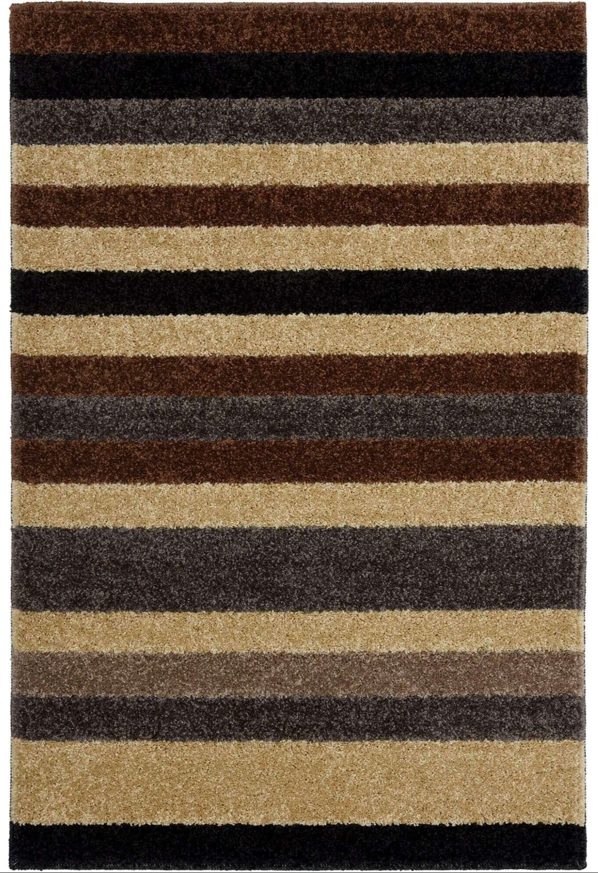 The Rugs Rugs 66X100 cm Linea Striped Caramel Washable Rug House of Isabella UK