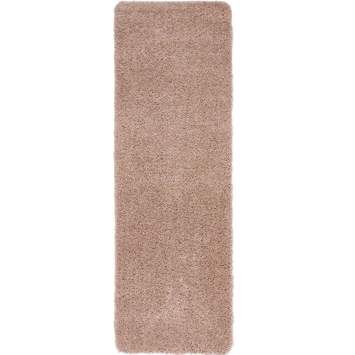 The Rugs Rugs 67X200 cm Washable Nude Pink Shaggy Rug House of Isabella UK