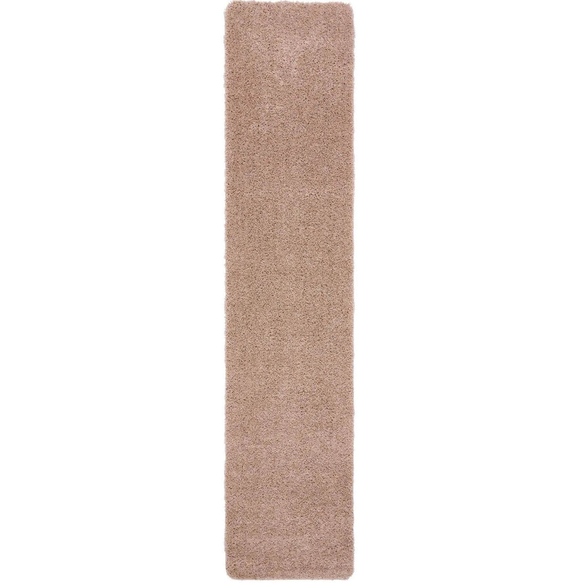 The Rugs Rugs 67X300 cm Washable Nude Pink Shaggy Rug House of Isabella UK