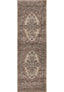 The Rugs Rugs 68X235 cm Raja Medallion Vintage Rug – Brown Heritage Elegance House of Isabella UK