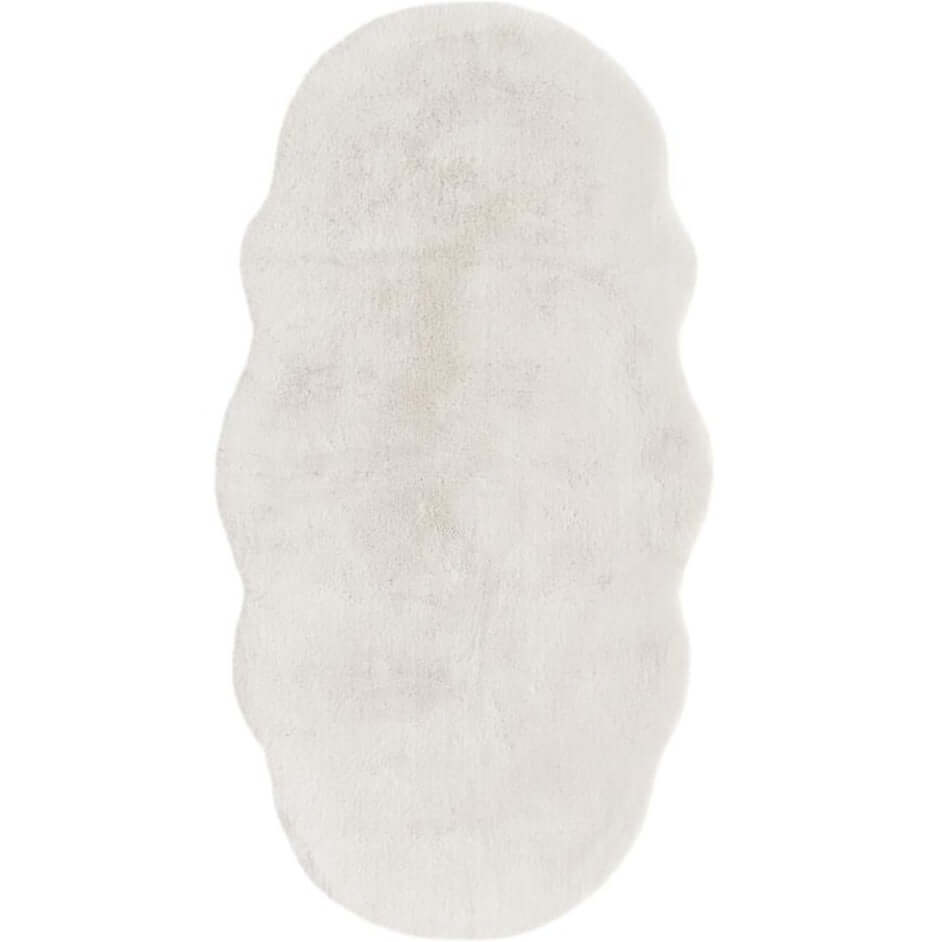 The Rugs Rugs 70X140 cm Luxury White Faux Fur Rug House of Isabella UK