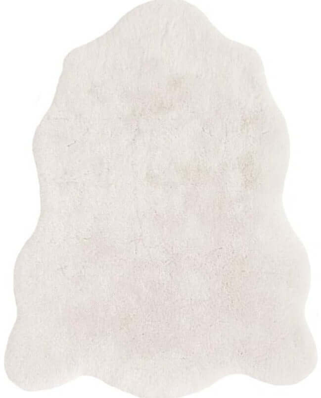 The Rugs Rugs 70X90 cm Luxury White Faux Fur Rug House of Isabella UK