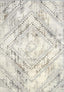 The Rugs Rugs 80X150 cm Abstract Vintage Cream & Grey Rug | D176A House of Isabella UK