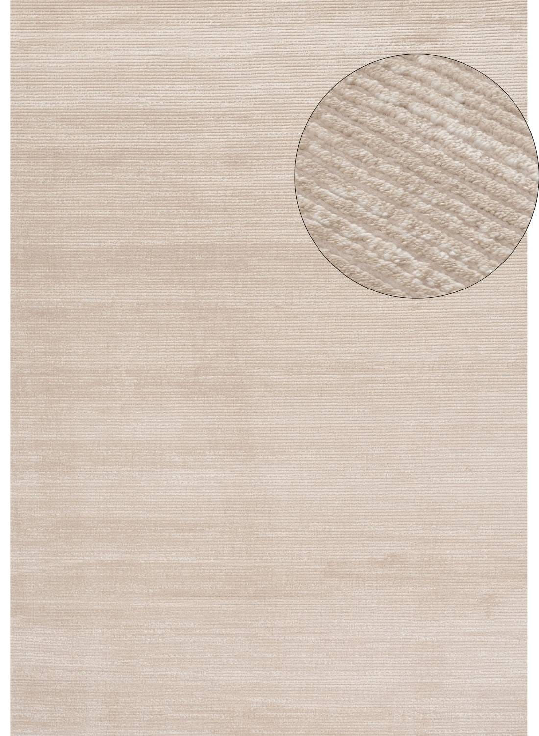 The Rugs Rugs 80X150 cm Carmel Beige-Cream Striped Rug | 6020 House of Isabella UK
