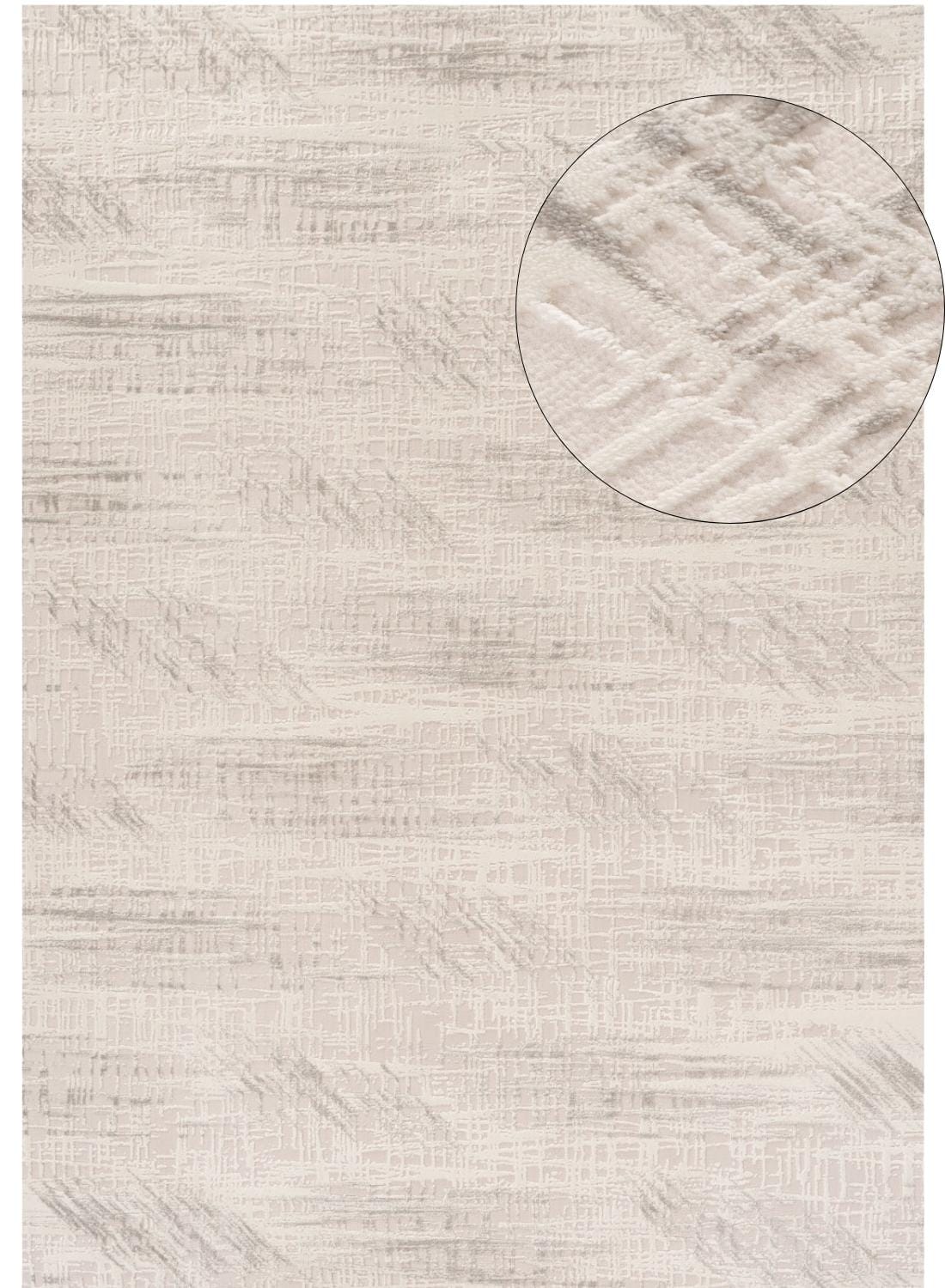 The Rugs Rugs 80X150 cm Carmel Cream-Grey Abstract Rug | 6030 House of Isabella UK