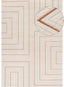 The Rugs Rugs 80X150 cm Carmel Cream-Terra Geometric Rug | 6040 House of Isabella UK