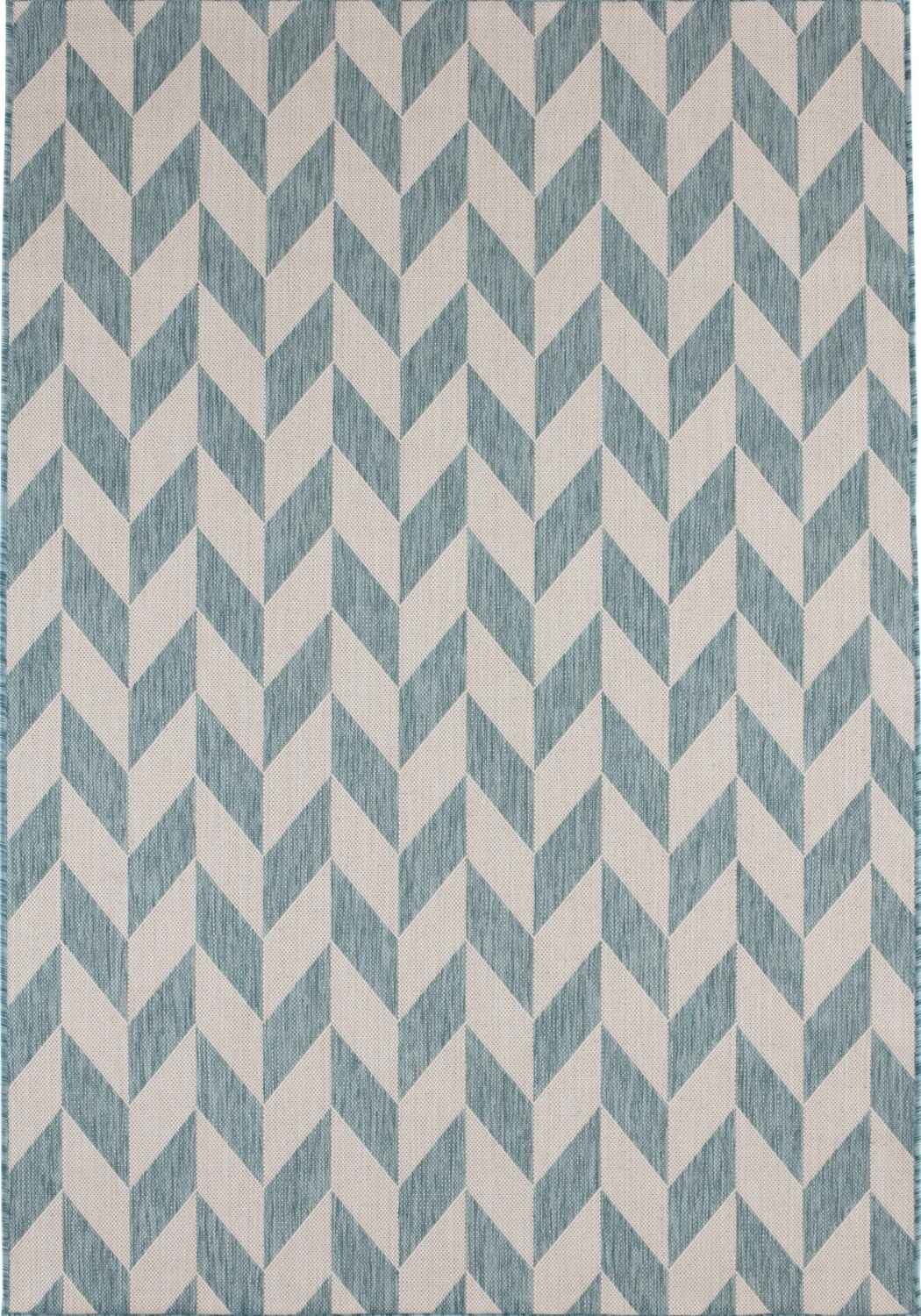 The Rugs Rugs 80X150 cm Ecology Outdoor Rug Aqua | 600Aq House of Isabella UK