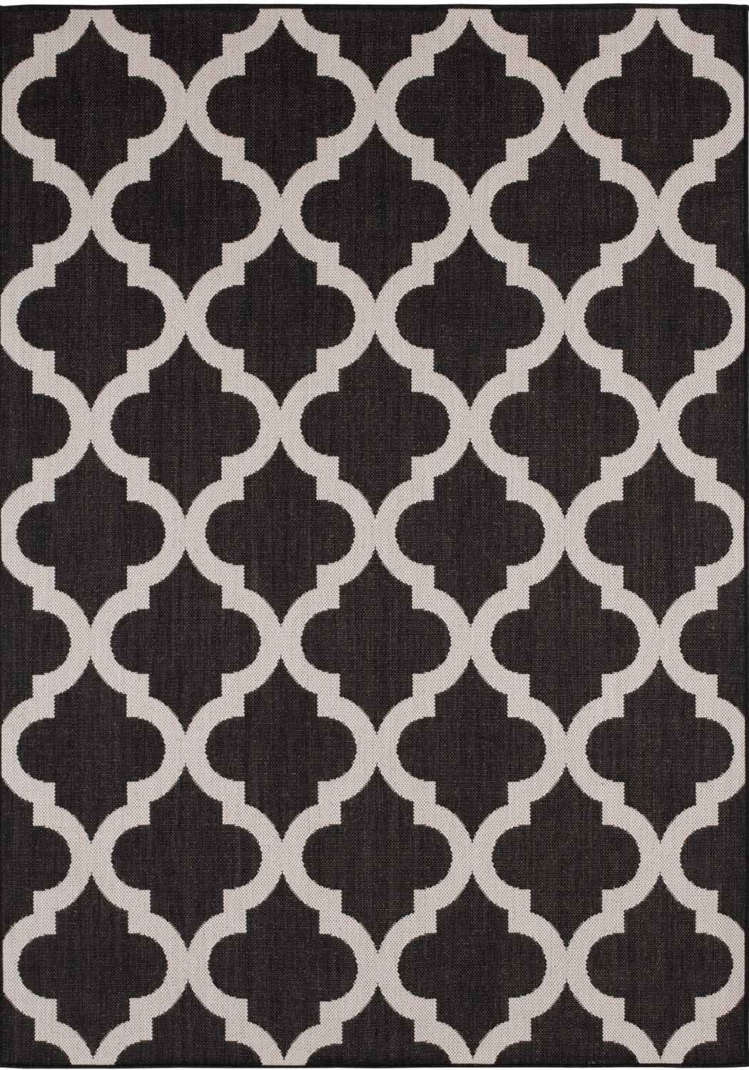 The Rugs Rugs 80X150 cm Ecology Outdoor Rug Black | 400B House of Isabella UK