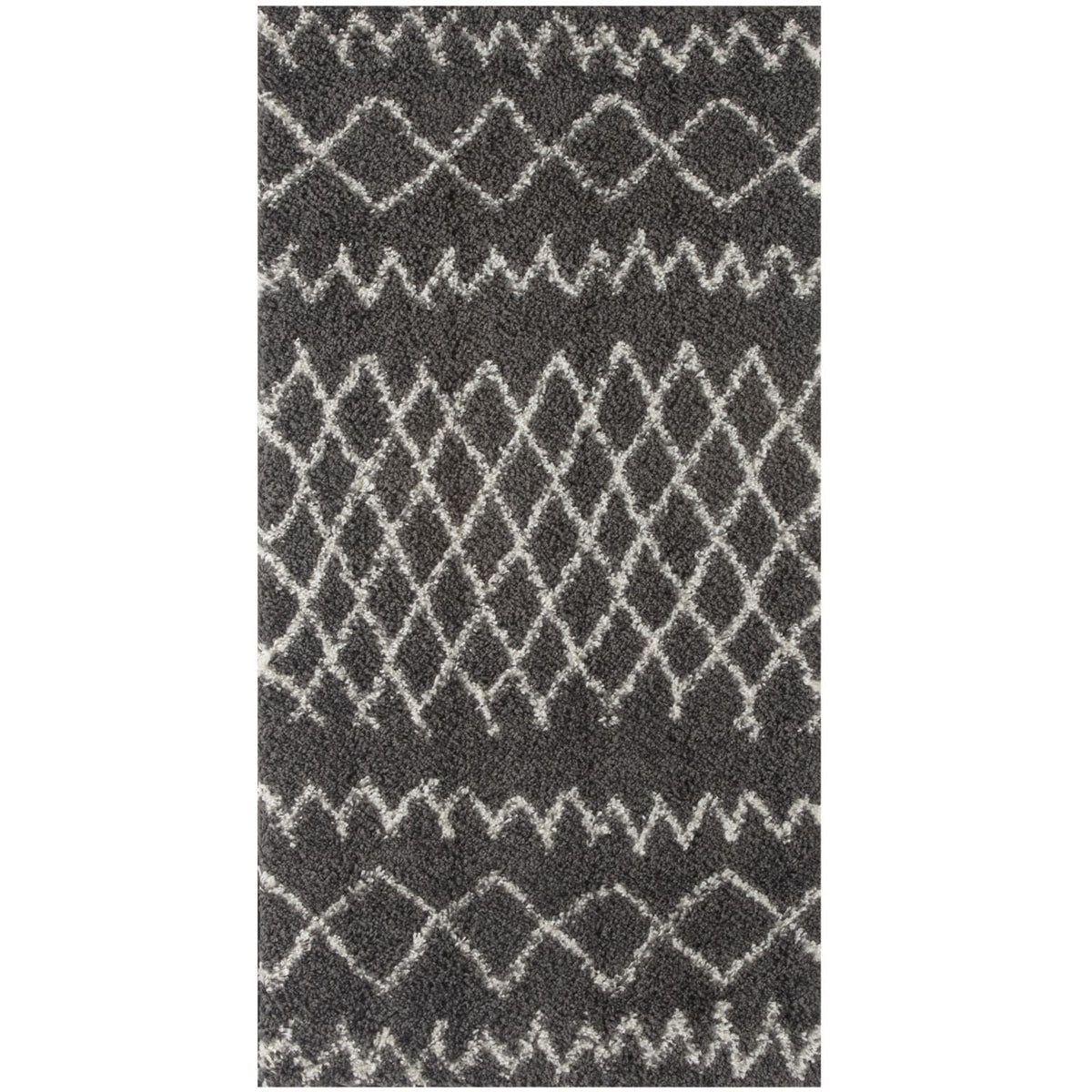 The Rugs Rugs 80X150 cm Moroccan Dark Grey Shaggy Rug | 940 House of Isabella UK