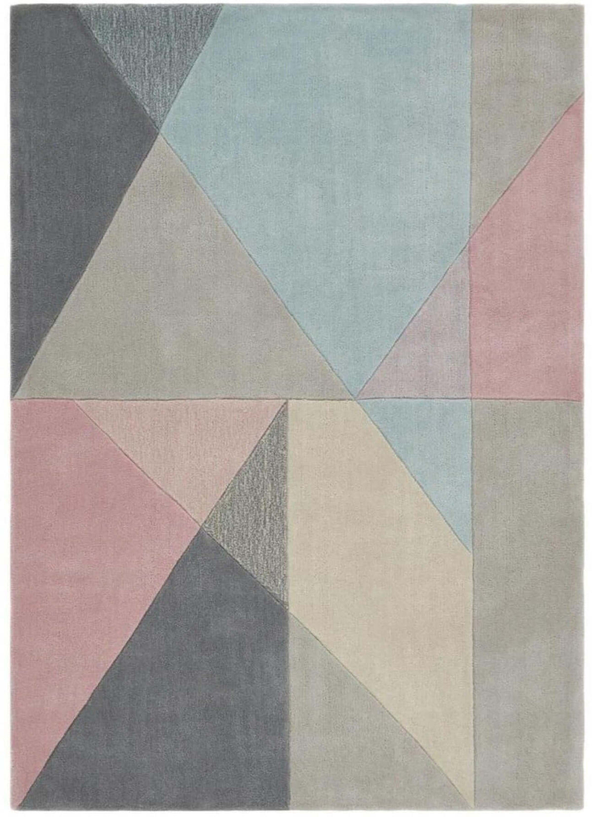 The Rugs Rugs 80X150 cm Trio Multi Pastel Geometric Rug House of Isabella UK