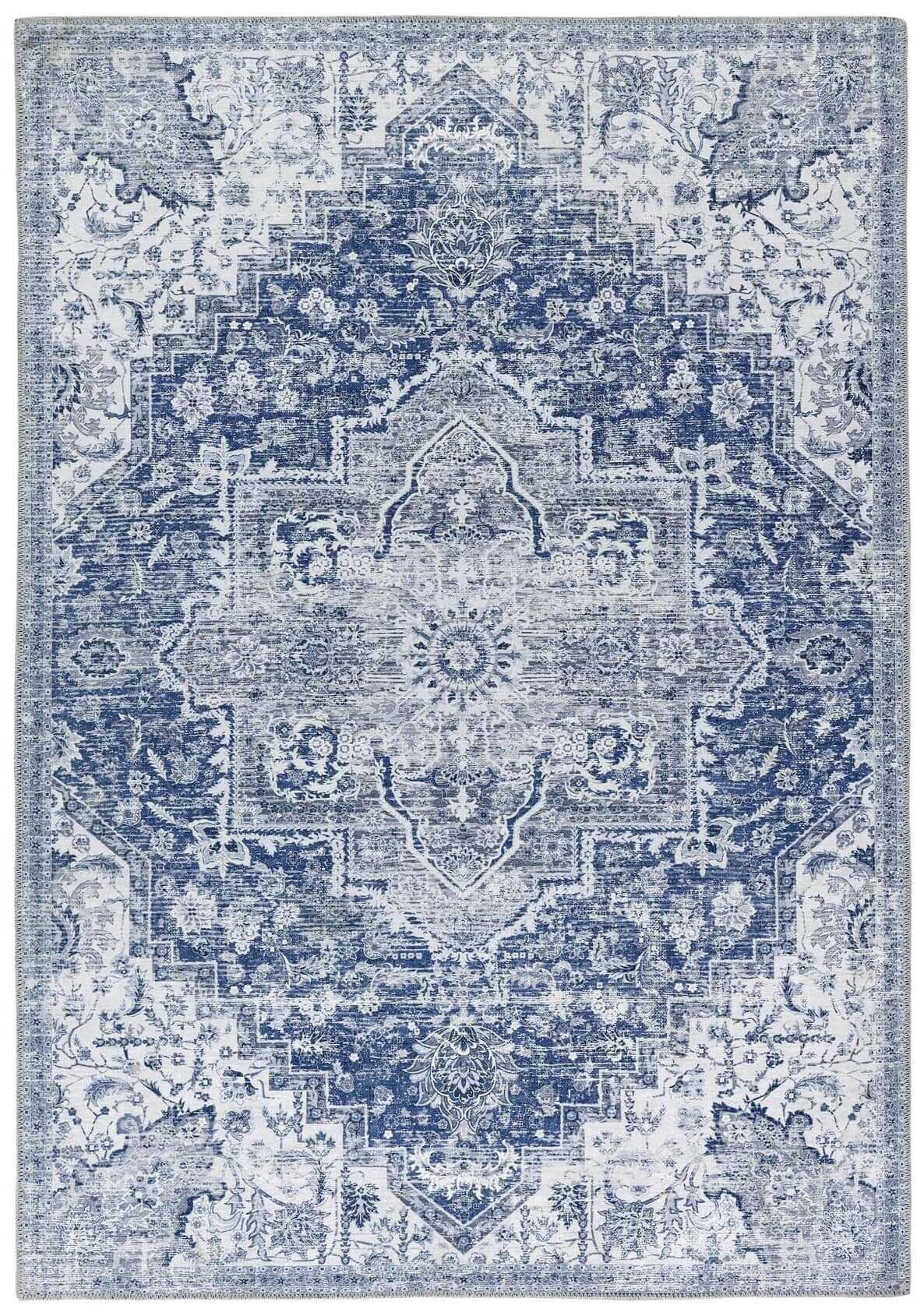 The Rugs Rugs 80X150 cm Washable Rug Eterna Blue House of Isabella UK