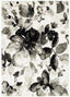 The Rugs Rugs 80X150 cm Watercolour Floral Design Rug - Grey House of Isabella UK