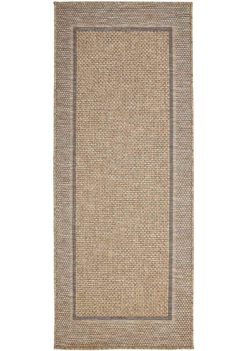 The Rugs Rugs 80X200 cm Summer Latte Border Rug – Indoor/Outdoor House of Isabella UK
