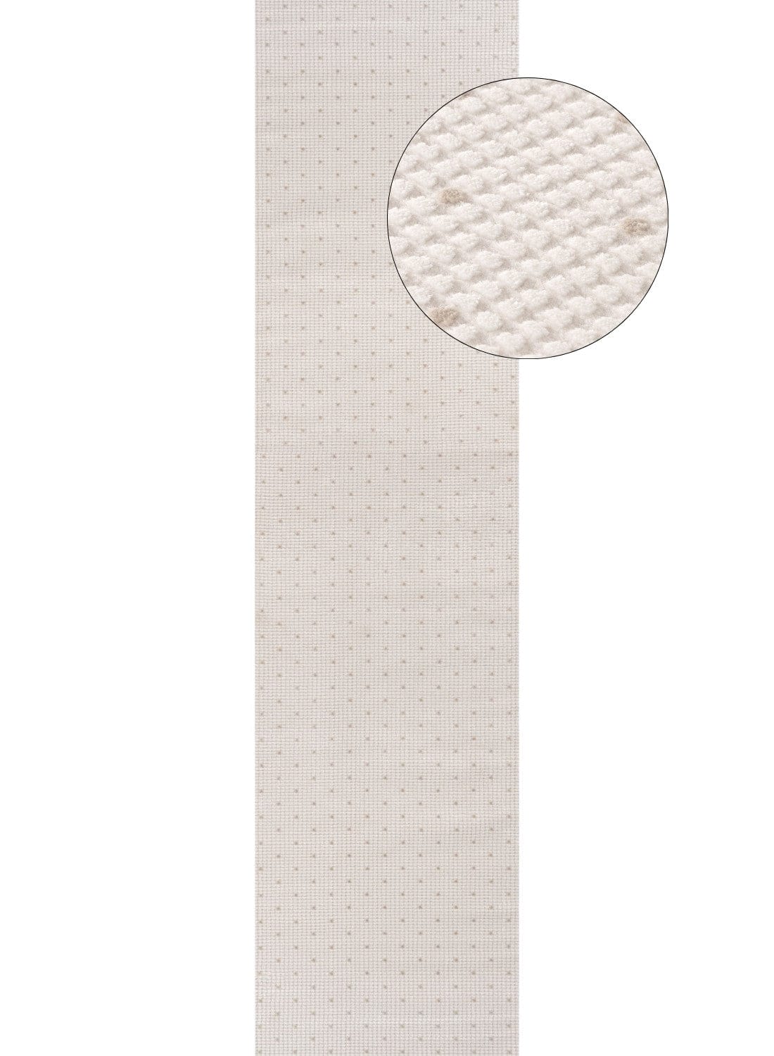 The Rugs Rugs 80X300 cm Carmel Cream-Beige Dots Rug | 6080 House of Isabella UK