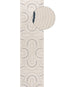 The Rugs Rugs 80X300 cm Carmel Cream-Blue Geometric Rug | 6070 House of Isabella UK