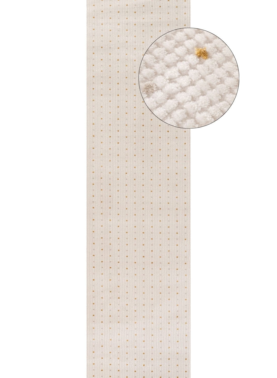 The Rugs Rugs 80X300 cm Carmel Cream-Gold Dots Rug | 6080 House of Isabella UK